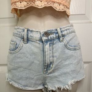 BULLHEAD jean shorts high rise size 5